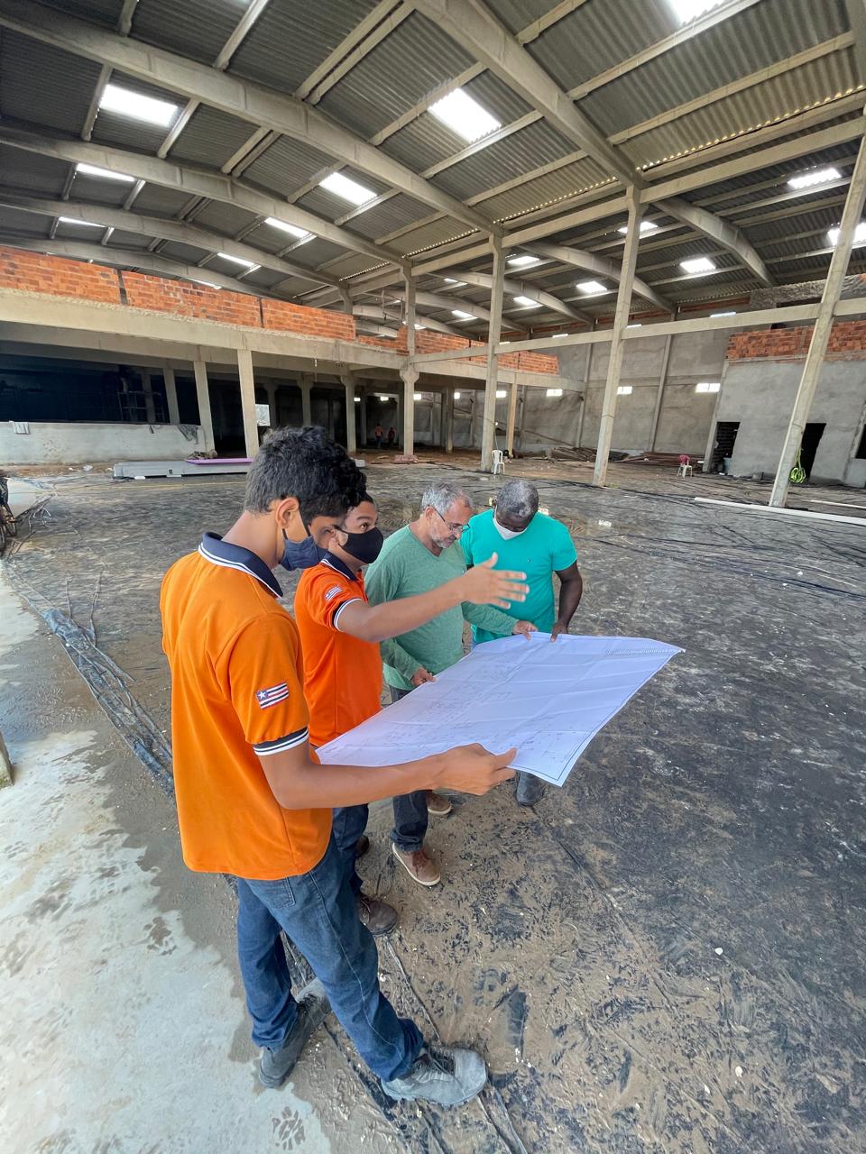 Vista geral da instalação elétrica na BELPACK